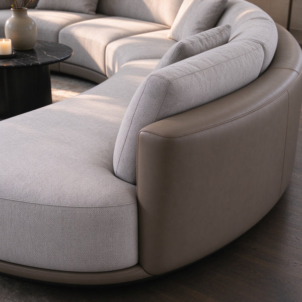Luna Curved Sectional Sofa